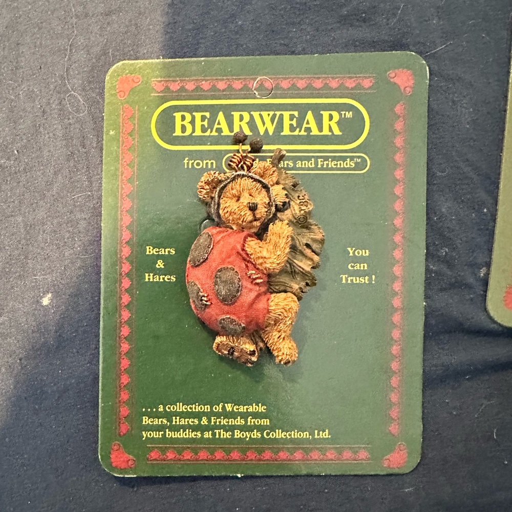 Boyds bears ladybug lapel pin NEVER WORN